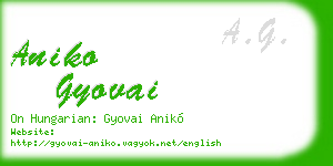 aniko gyovai business card
